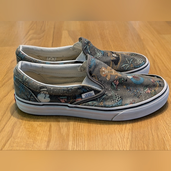 Rare! Vans Van Doren Holiday Pewter Classic SlipOn Shoes Sz : Mens 8.5 Womens 10 - Picture 5 of 7